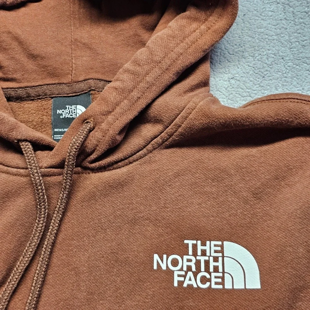 The North Face Never Stop Exploring Hoodie Mens M Brown Fleece Lined Pullover